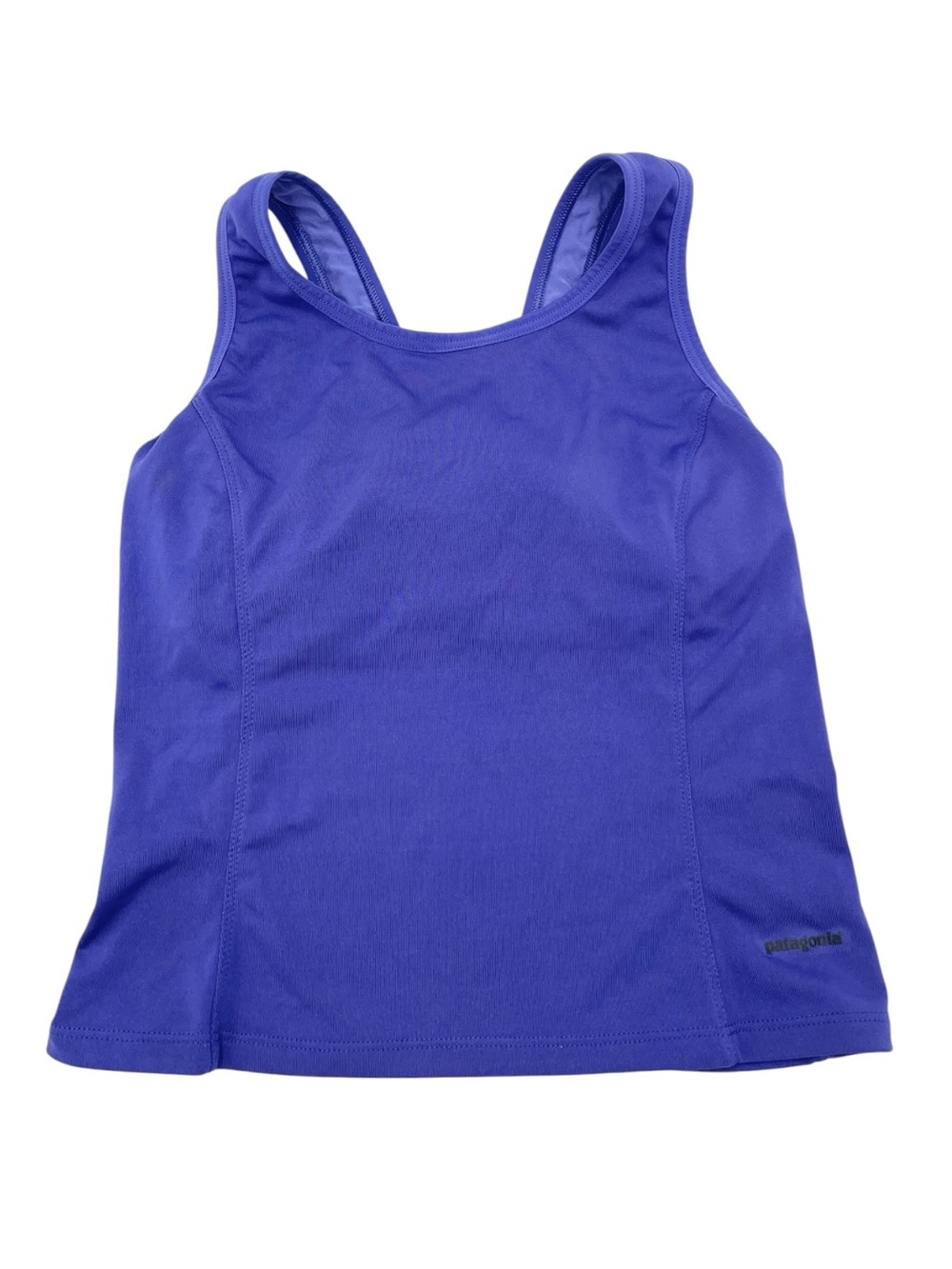 Vintage Y2K Patagonia Capilene Crop Tank Top Size Small Purple Tight Fit Cropped
